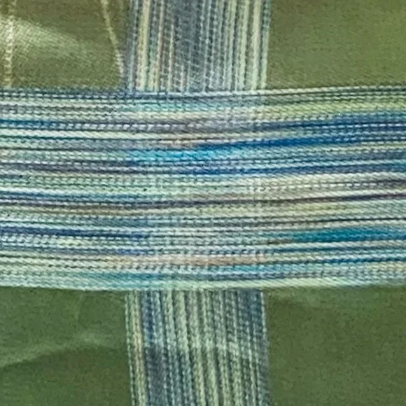 🌟HP🌟NWOT Green, Orange & Yellow Silk & Wool Pashmina Wrap OSFM - Picture 10 of 10